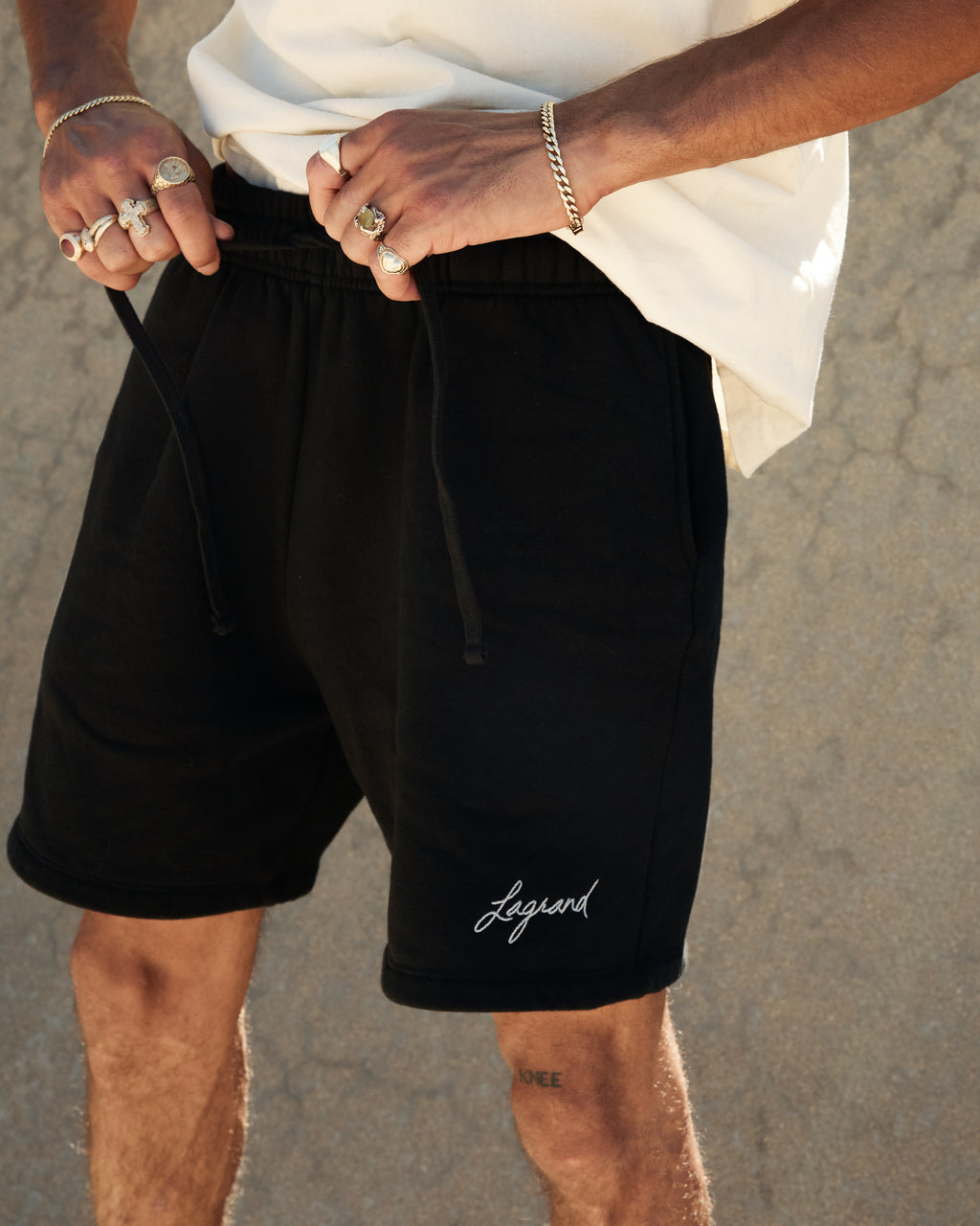 Lagrand Script Fleece Short