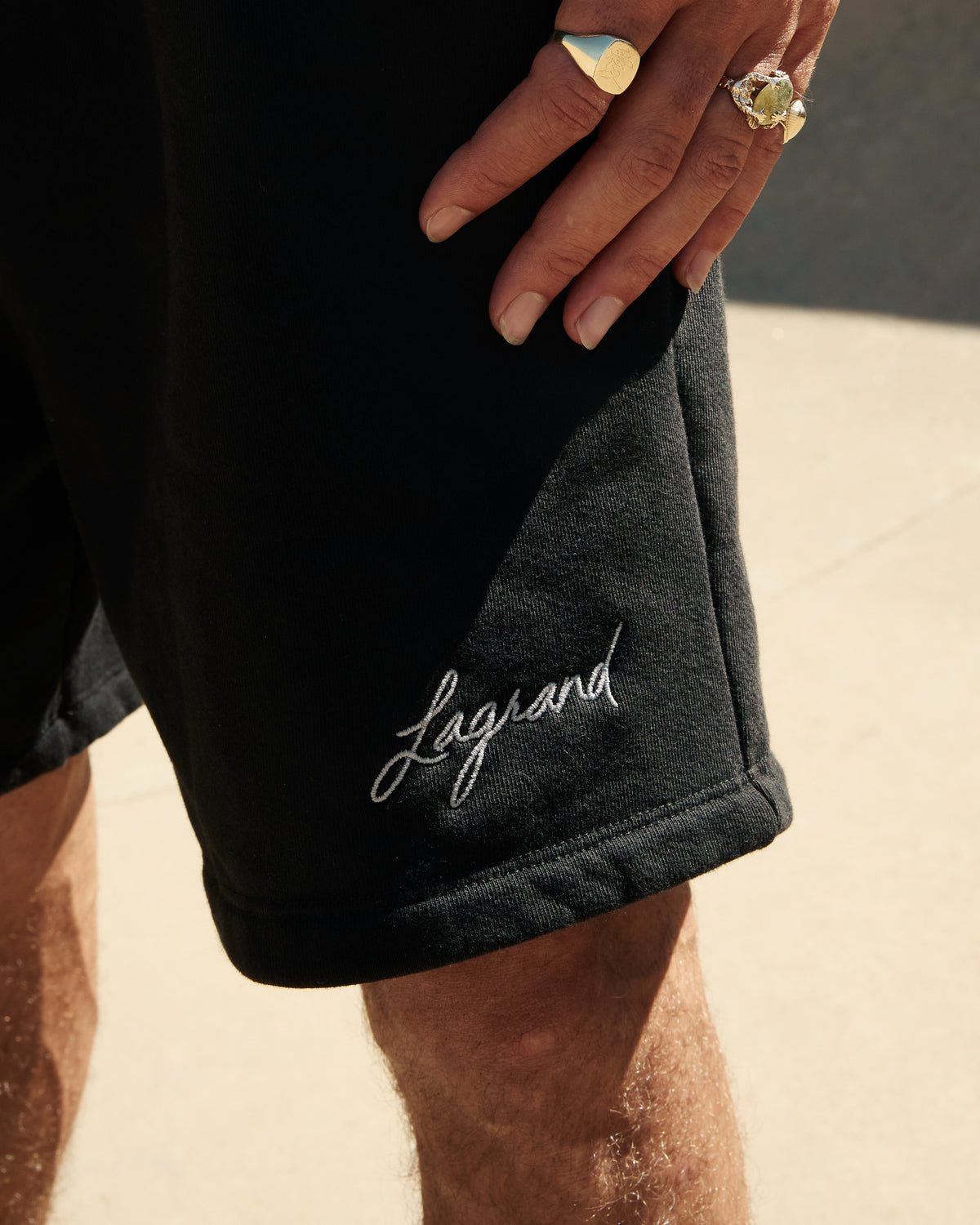 Lagrand Script Fleece Short